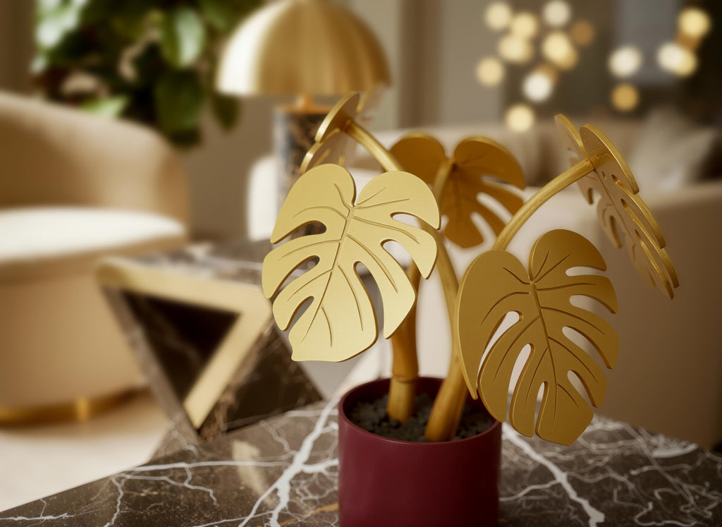 Aurum - Monstera Coaster Set