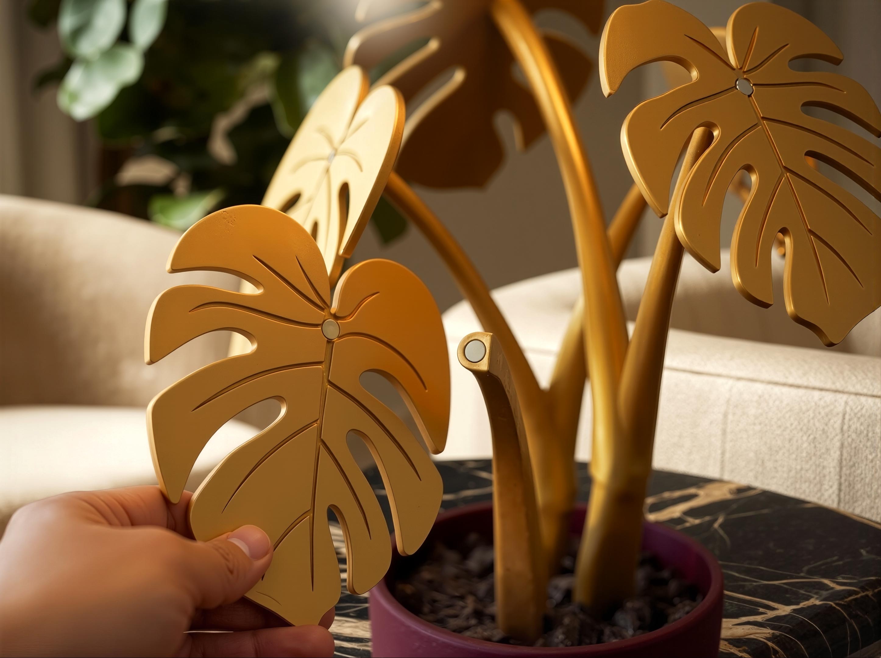 Aurum - Monstera Coaster Set